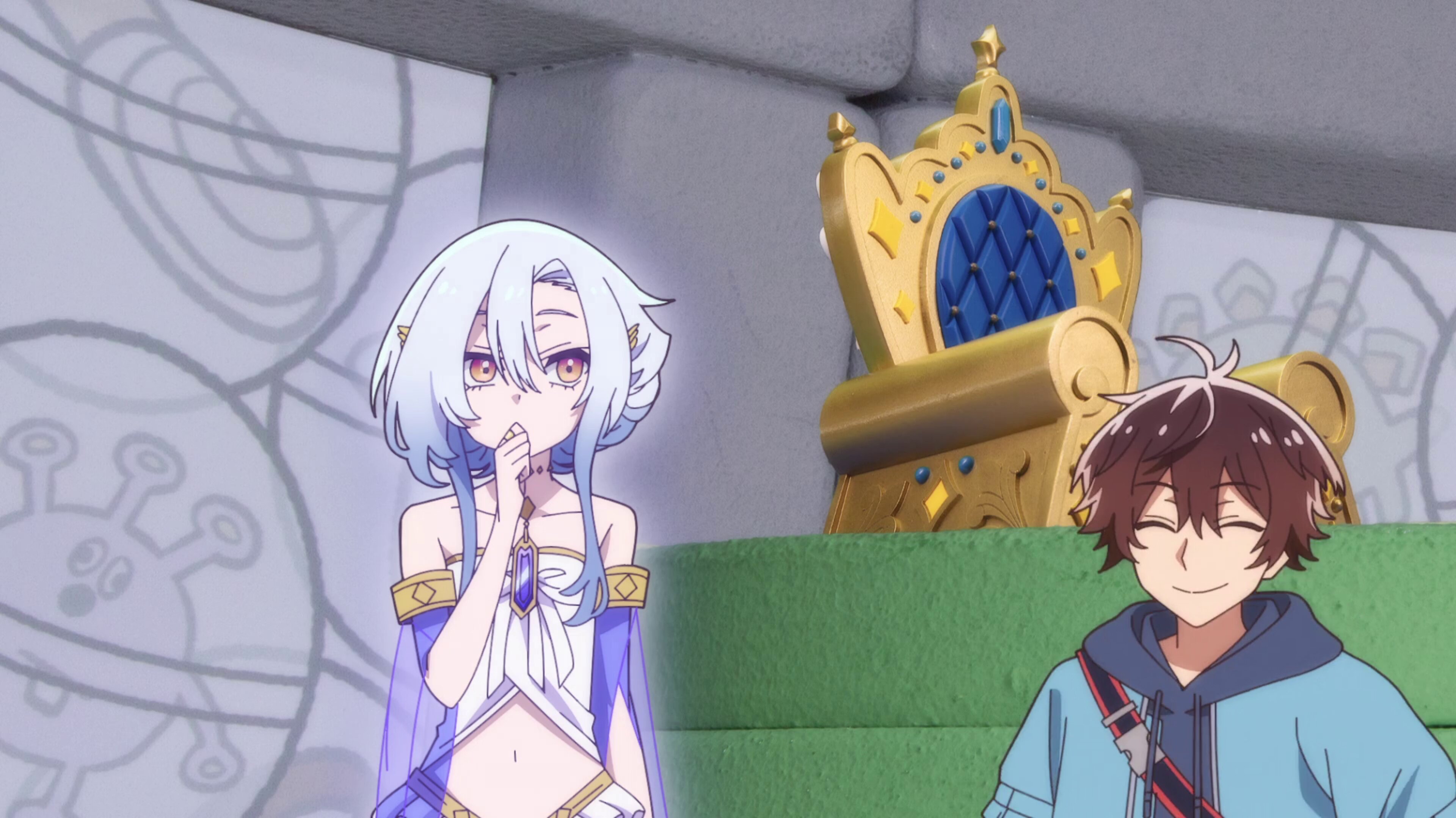 Megami Isekai Tensei Nani ni Naritai Desu ka Ore Yuusha no Rokkotsu de S1E5 The String Tying the Secret Ninja Scroll / The Awkward Feeling Felt by a Single Man in the Backgroun