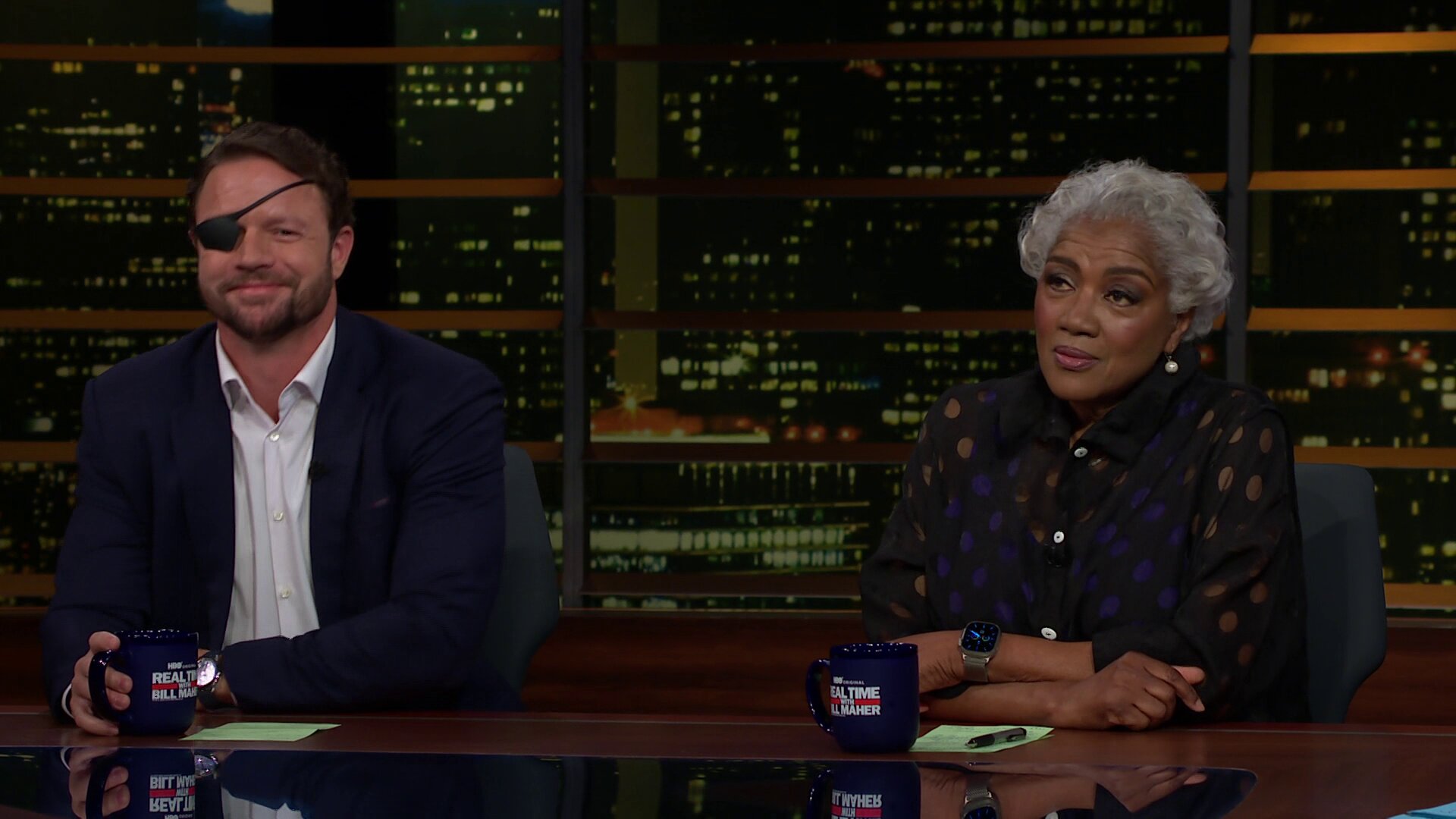 Real Time with Bill Maher S24E14 Sen. John Fetterman, Rep. Dan Crenshaw, Donna Brazile