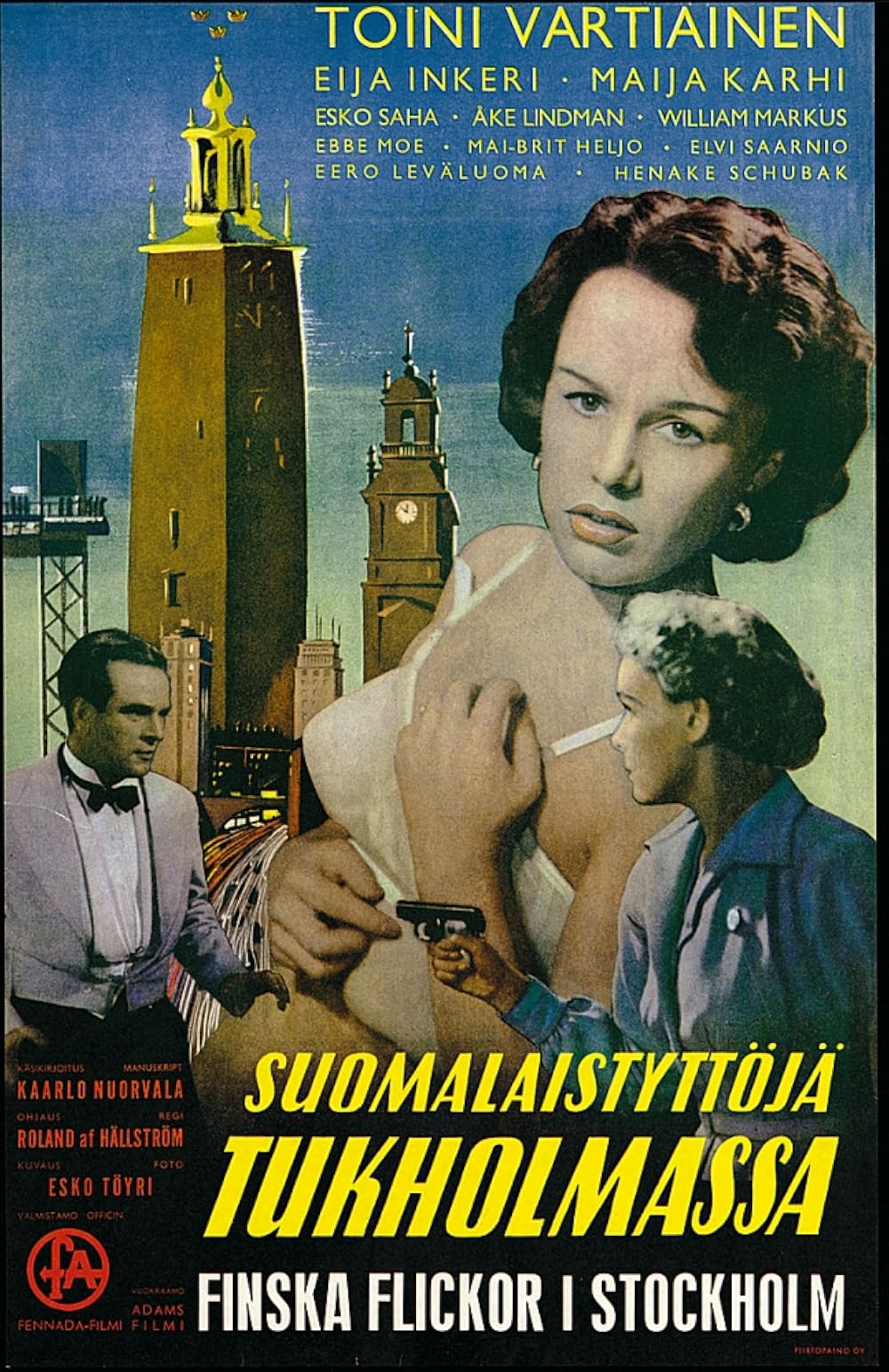Suomalaistyttöjä Tukholmassa