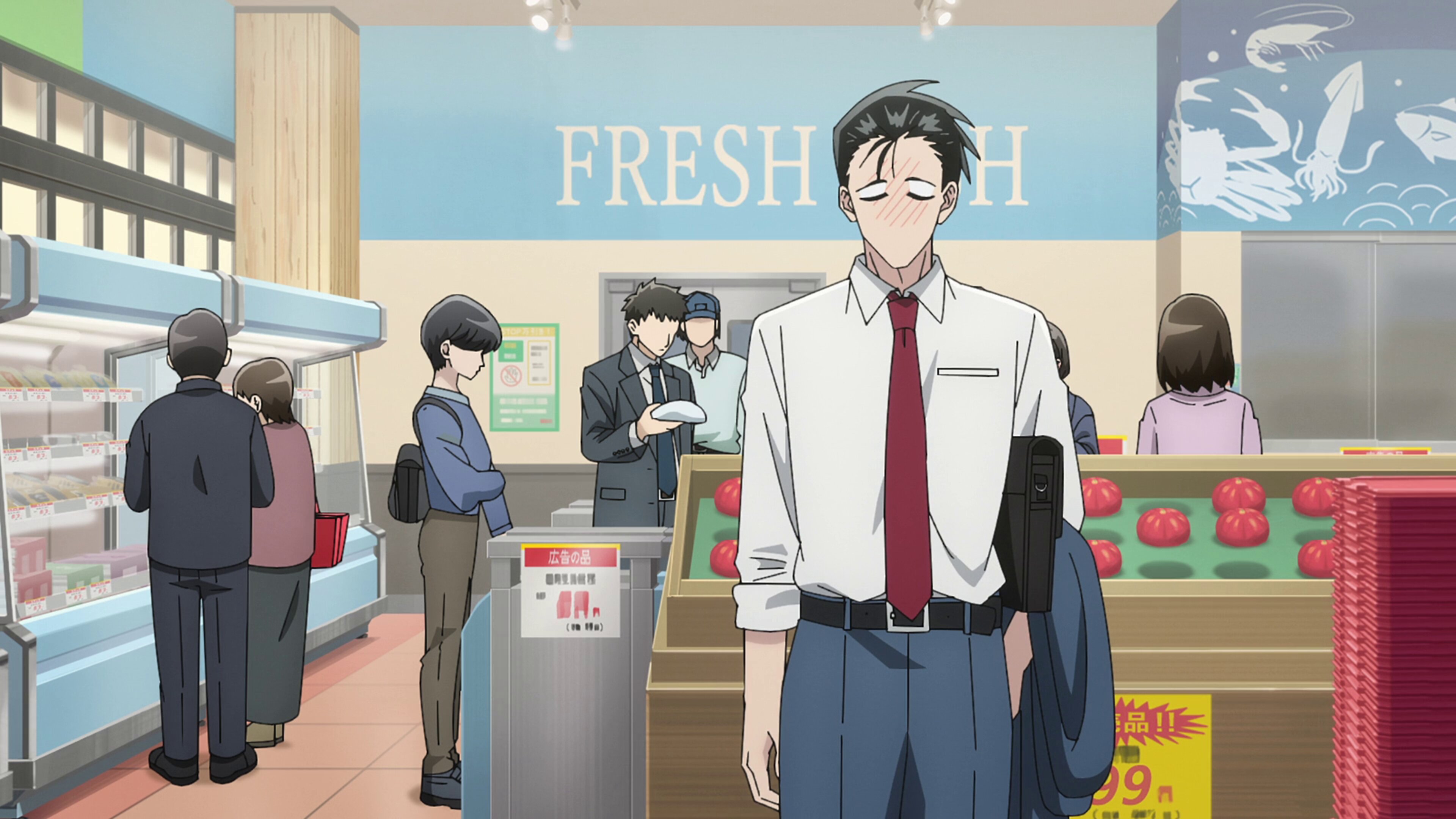 Super no ura de yani sû futari S1E4 Learning Behind the Supermarket with You