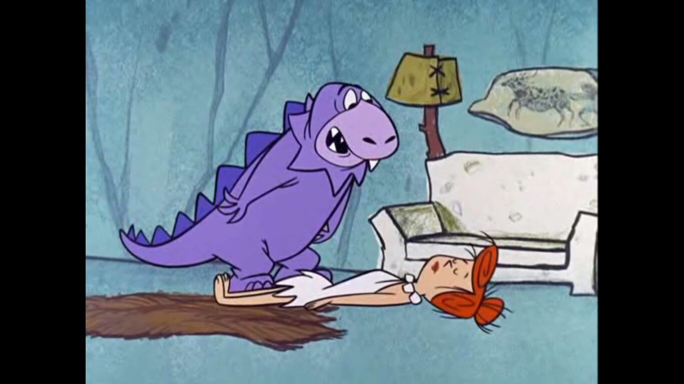 The Flintstones S1E6 The Monster from the Tar Pits