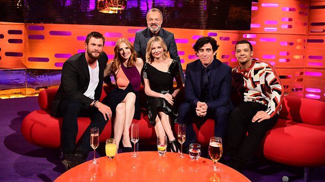 The Graham Norton Show S19E2 Chris Hemsworth, Jessica Chastain, Kirsten Dunst, Stephen Mangan